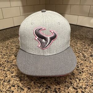 Houston Texans Breast Cancer Awareness New Era 59Fifty Cap Hat 7 3/8 Gray